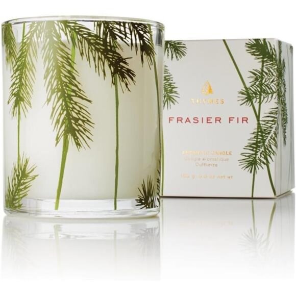 Thymes Frasier Fir Pine Needle Candle – Holiday Candles for Home Scented - Picture 1 of 7